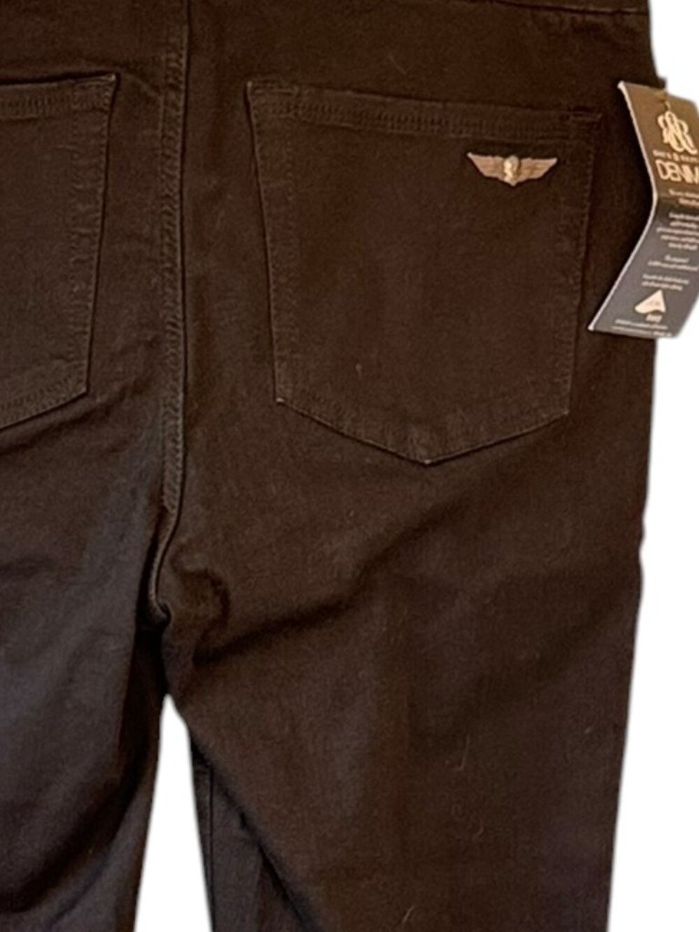 NEW Rock & Republic Black Fever Pull On Jeans Bootcut Tall 5 Pocket Goth 10 Long - Picture 6 of 16